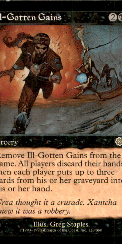 Ill-Gotten Gains LP Light Play Urza's Saga MTG [6238]